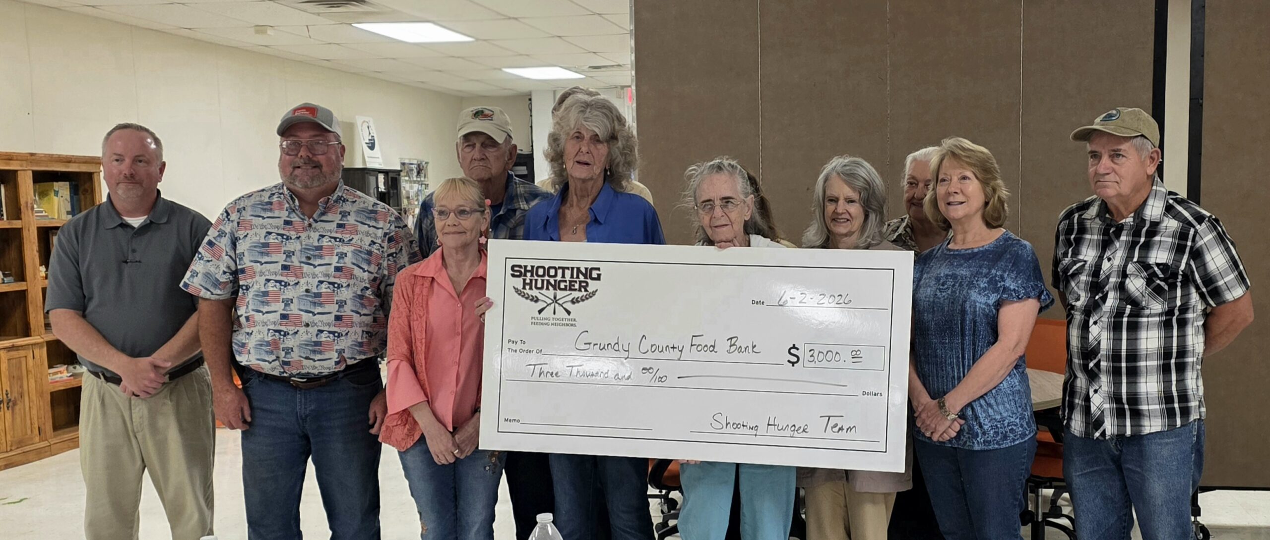 Shooting Hunger donation - Grundy County Herald
